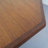 Danish Octagonal Teak Coffee Table, 1960s