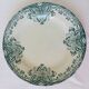 1 round vintage plate A. Lebacqz and M. Bouchart floral pattern 2106213