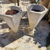 Paire de pots de jardin