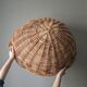 Vintage handmade wicker storage basket