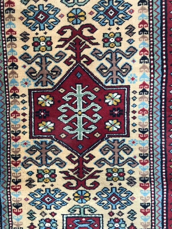 Carpet vintage caucasian chirwan done hand 75 x 120 cm