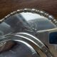 Vintage metal platter "silver on copper"