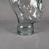 Glass head, hat holder or decoration, 70s-80s