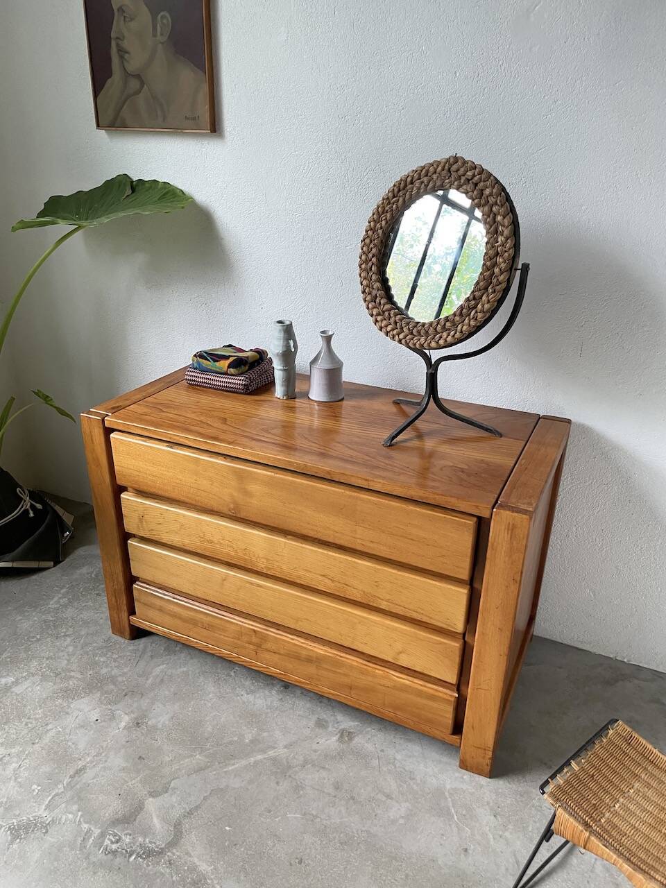 Elm chest of drawers Maison Regain