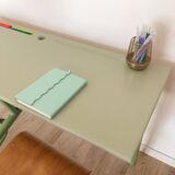 Bureau d'écolier double des années 70