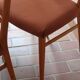 4 vintage Scandinavian chairs in light wood, 1960s.