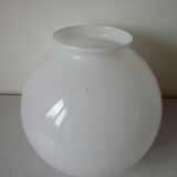 Abat-jour globe boule verre opaline 20 cm pour lampe plafonnier lustre