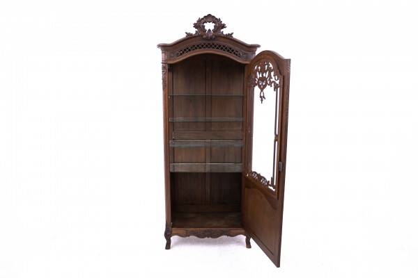 Oak display case, France, circa 1900