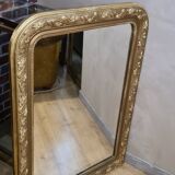 Mirror 1900 louis philippe in gilded wood 103x75cm