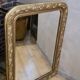 Miroir 1900 Louis Philippe en bois doré 103x75cm