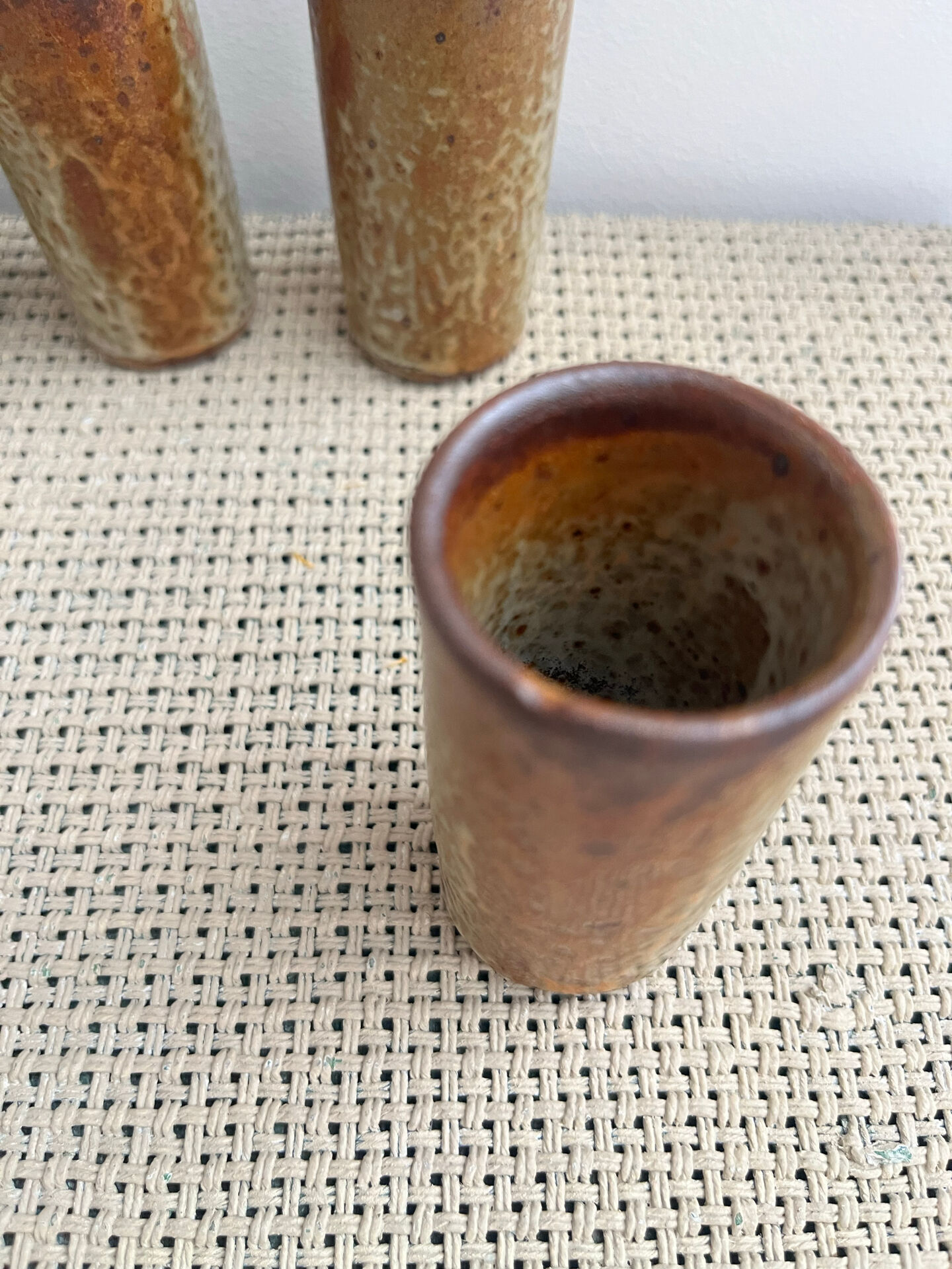 6 stoneware vases