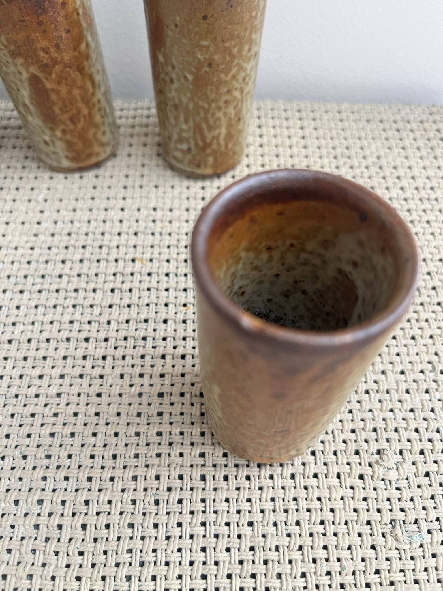 6 stoneware vases