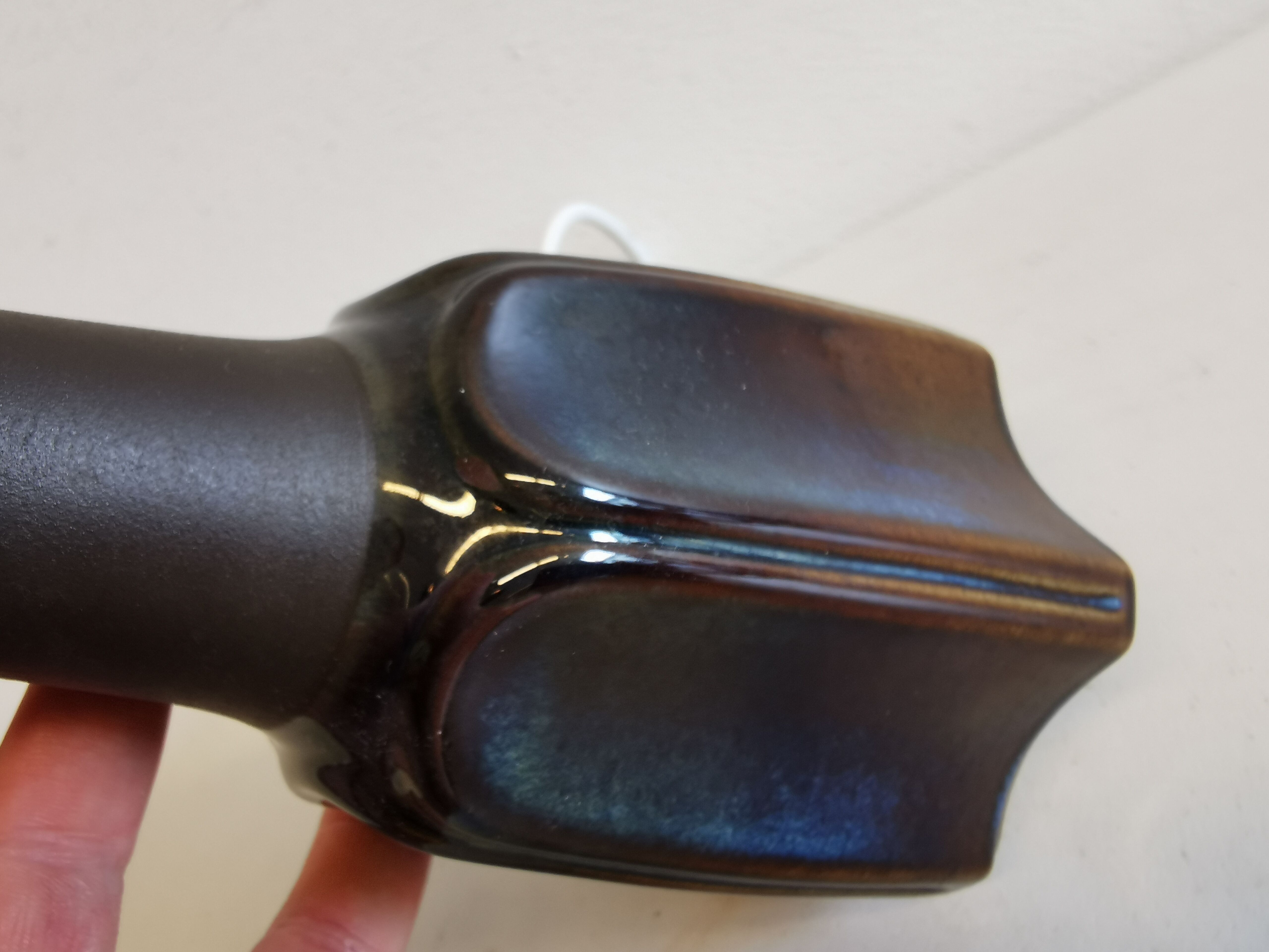 Ceramic table lamp from Danish Søholm, estimated 1960-1980.