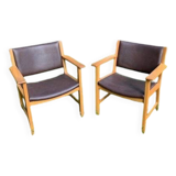 2 fauteuils Hans Wegner - Danemark années 60