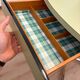 Round extendable folding Formica table with metal legs from the 50s/60s in green.