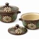 Ceramic terrine with floral decoration – Vintage – Made in France