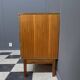 wood sideboard 3 drawers 1 door 1970s