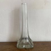 Vase en verre soliflore années 50-60