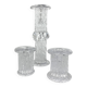 Glass candlesticks, Göran Wärff for Kosta Boda, Sweden, 1970s, set of 3