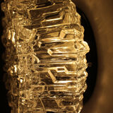 Ceiling lamp in Murano glass, rostrato, Italy 70's