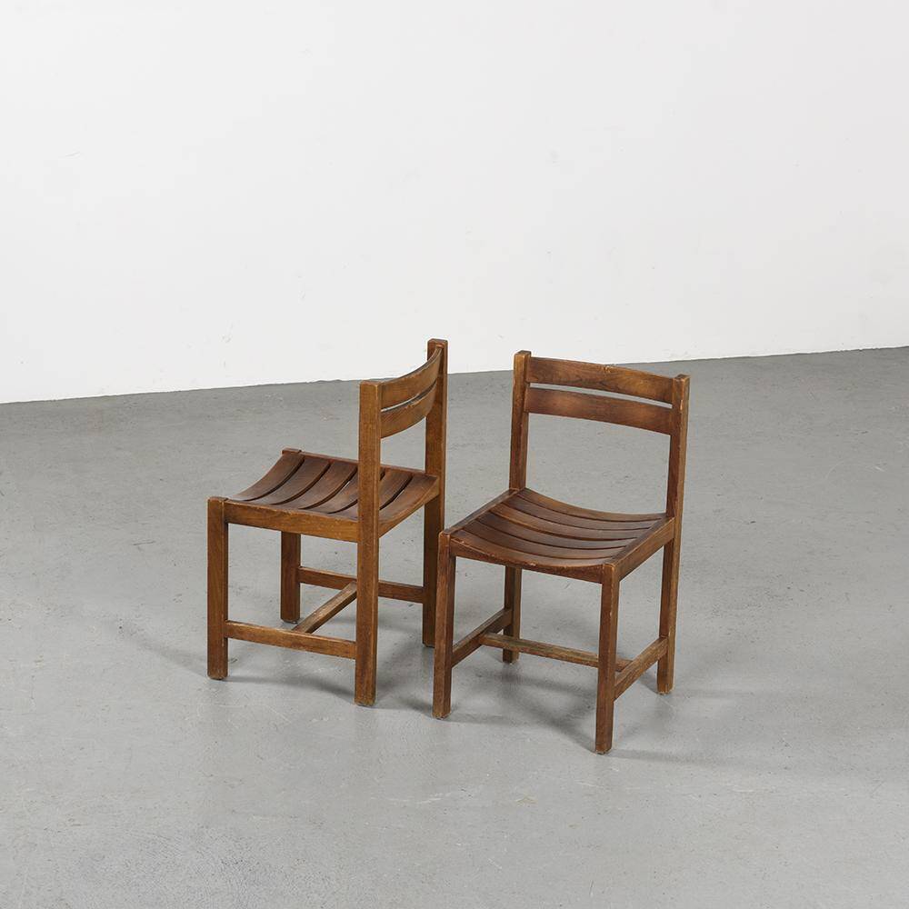 André Sornay: pair of chairs, France, circa 1960