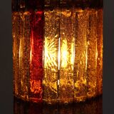 Amber glass pendant lamp