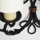 Paire d'appliques art déco en fer forgé