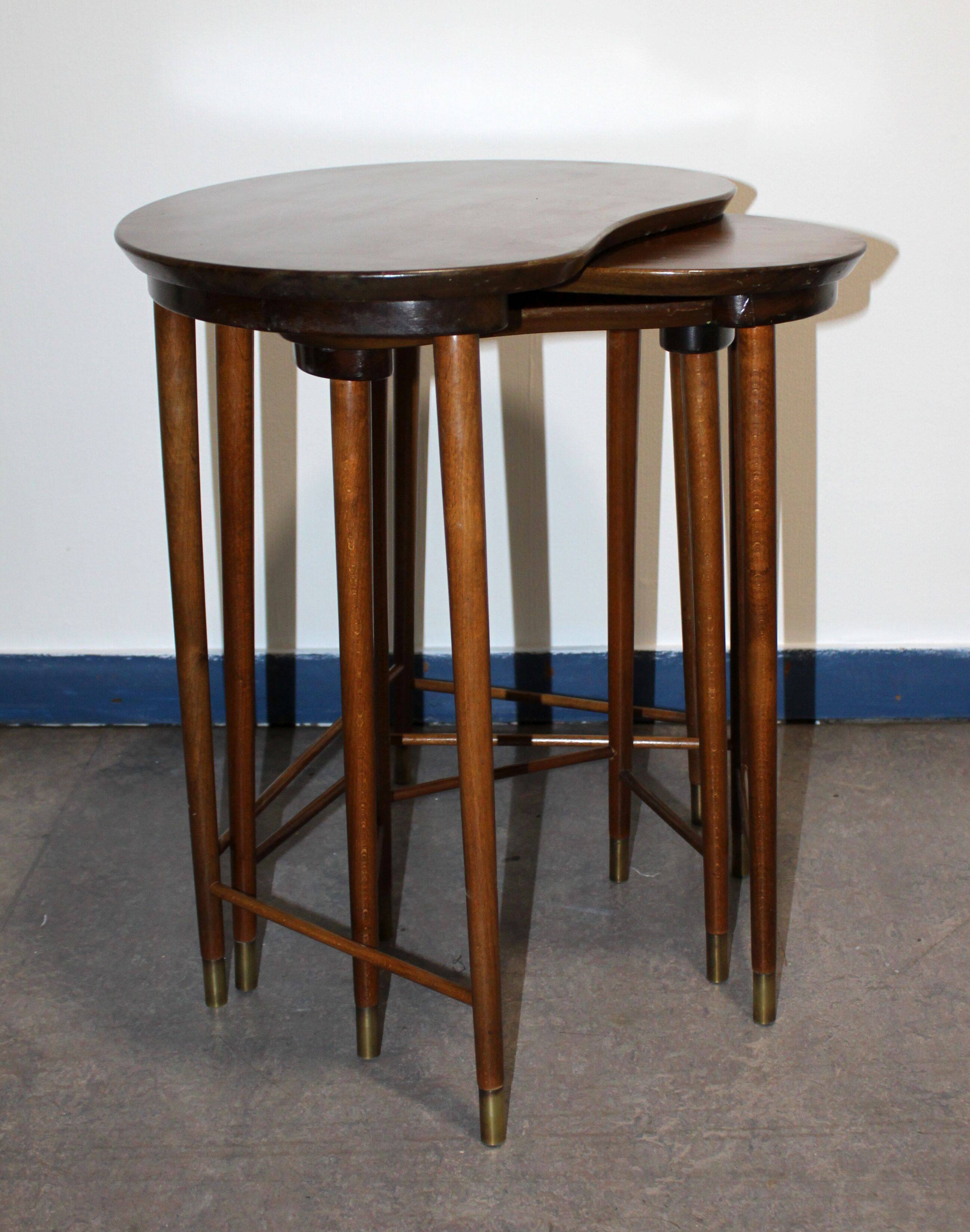 Set of three nesting tables attributed to Edmund Jørgensen, Denmark, 1980