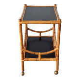 Bamboo rolling table.