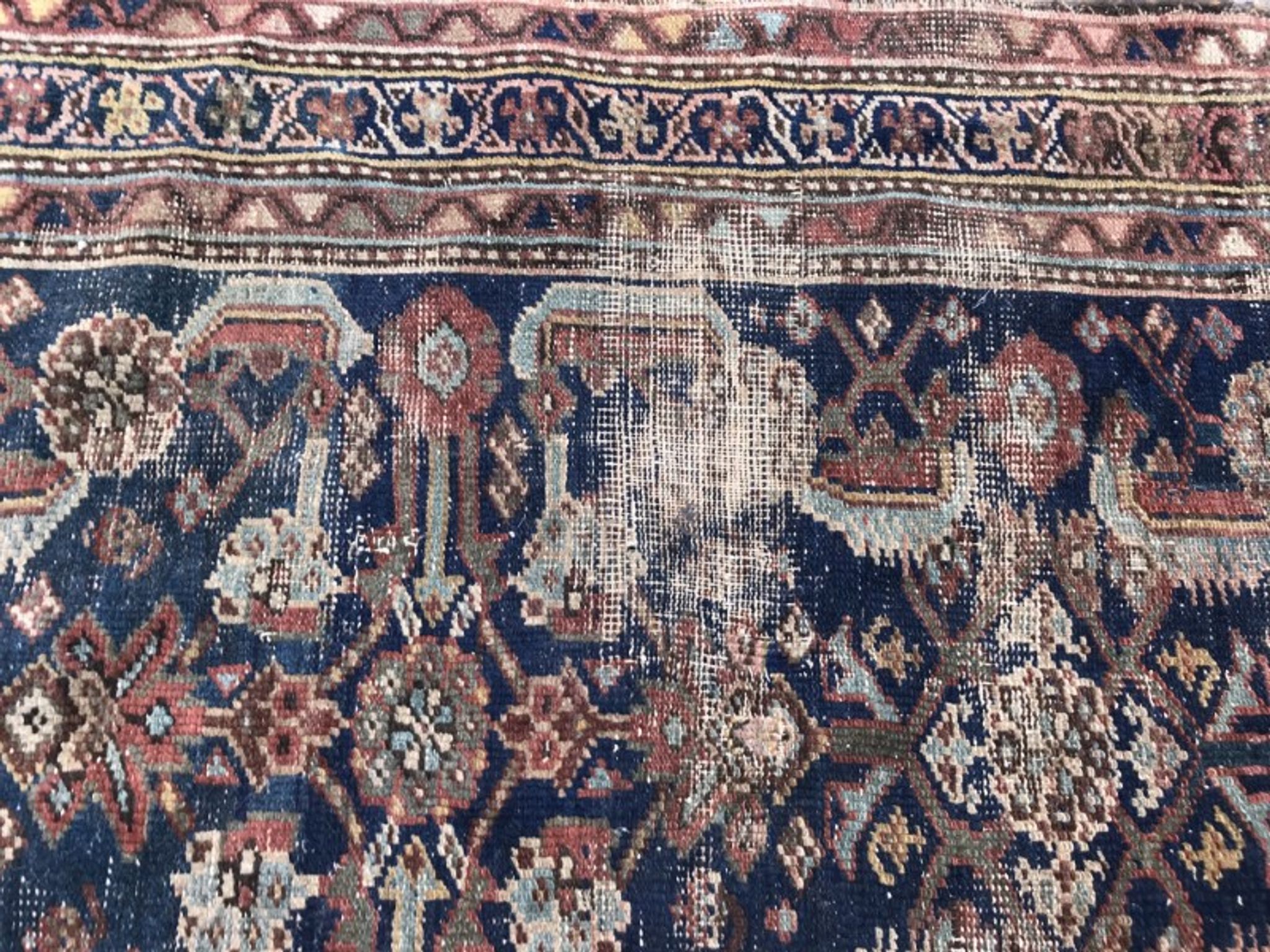 Former carpet Persian Ferahan 19th century handmade 90 X 125 CM