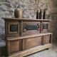 Pharmacy counter in antique oak / kitchen island, circa 1870–1900