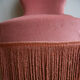 Fauteuil crapaud velours rose