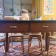 Vintage farm table formica and wood