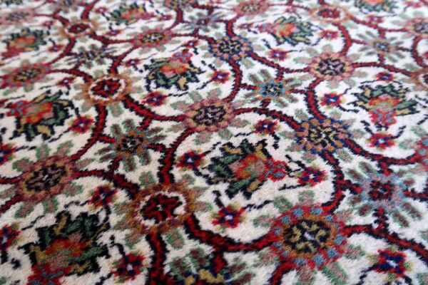 Vintage Indian Mahal handmade carpet 78cm x 125cm 1970s