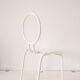 Vintage white metal children's chair