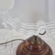 Lampe à poser vintage abat jour tulipe