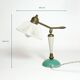 Brass and lacquered metal lamp from the 1950s.