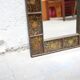 Vintage hand-painted wooden mirror