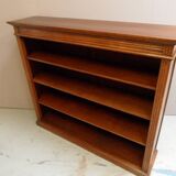 Antique oak open bookcase