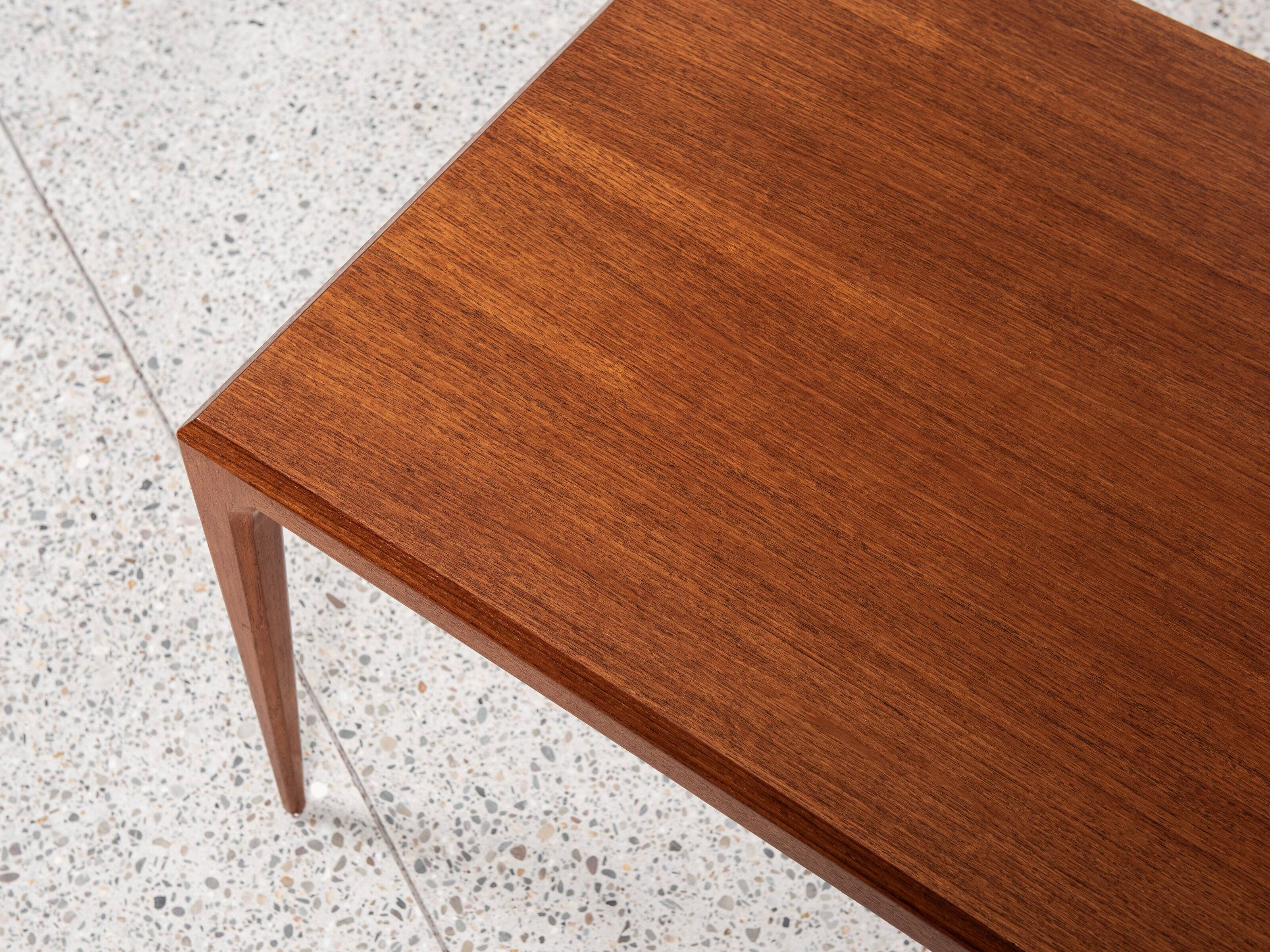 Midcentury Danish coffee table in teak by Johannes Andersen for Silkeborg 1960s