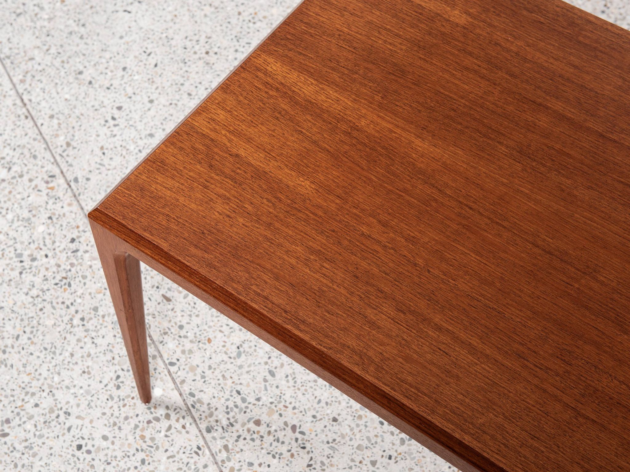 Midcentury Danish coffee table in teak by Johannes Andersen for Silkeborg 1960s