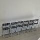 6 chaises pliante vintage 1970  zèbre