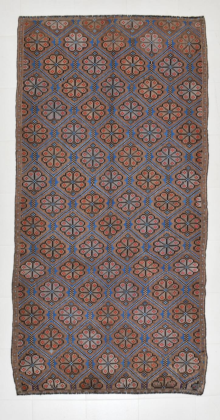 5x10 Hand Woven Wool Kilim Rug, 149x290Cm