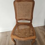 Art Deco oak and cane chair