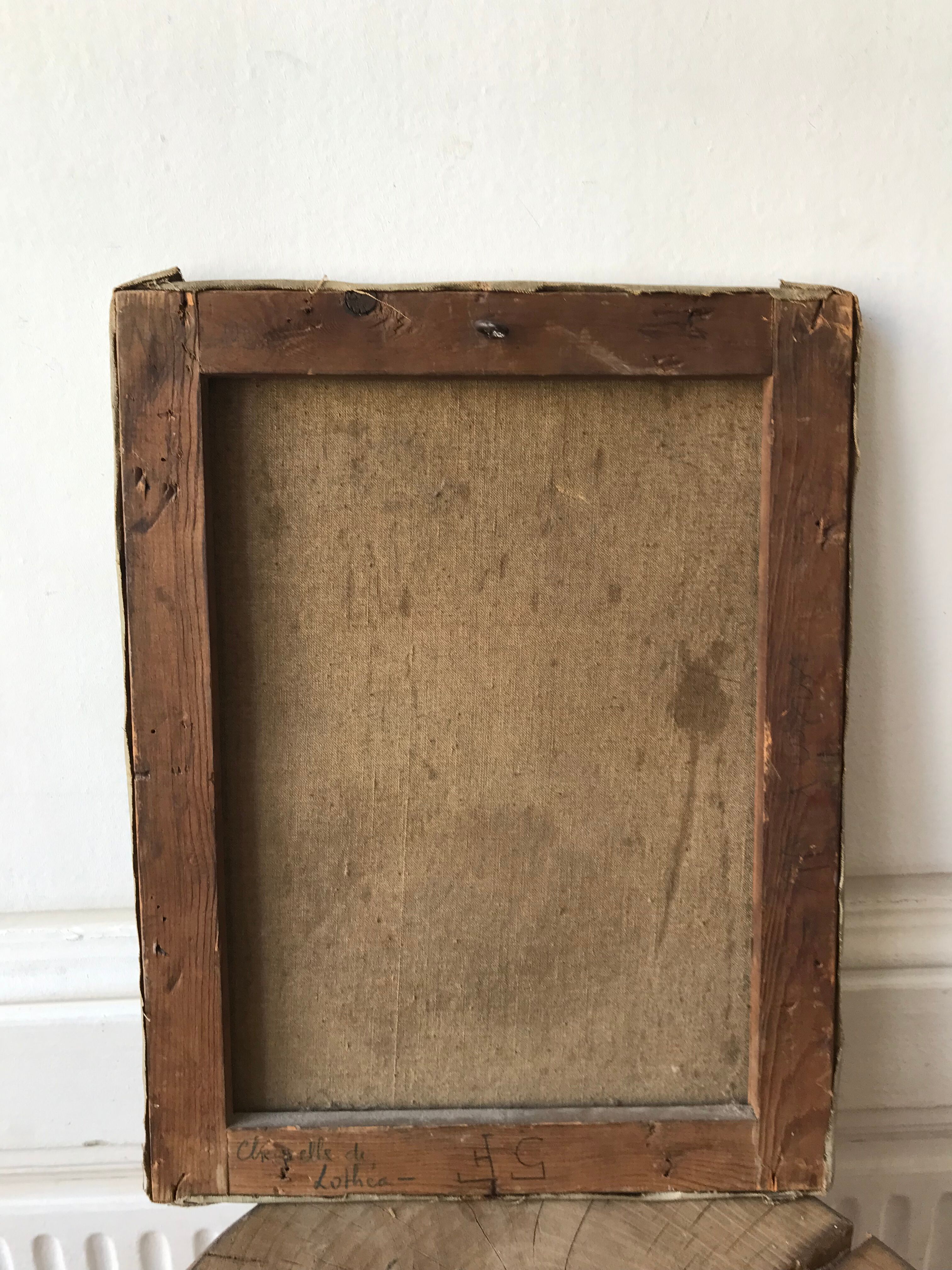 Oil on canvas landscape