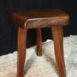 elm stool Aranjou style 80's