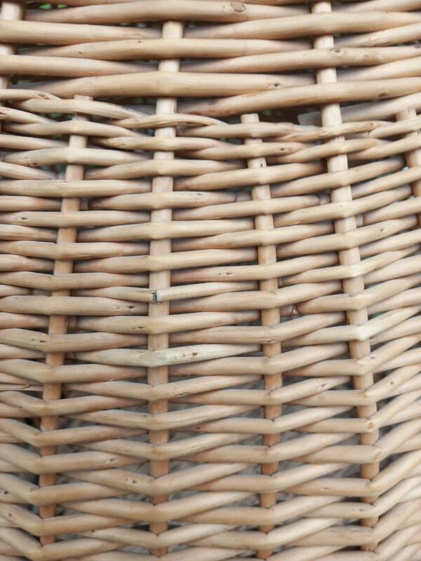 Cage à perroquet ancienne en rotin 85 cm de haut