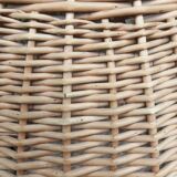 Cage à perroquet ancienne en rotin 85 cm de haut