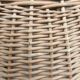 Antique rattan parrot cage 85 cm high