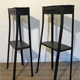 Pair of vintage metal consoles 1950